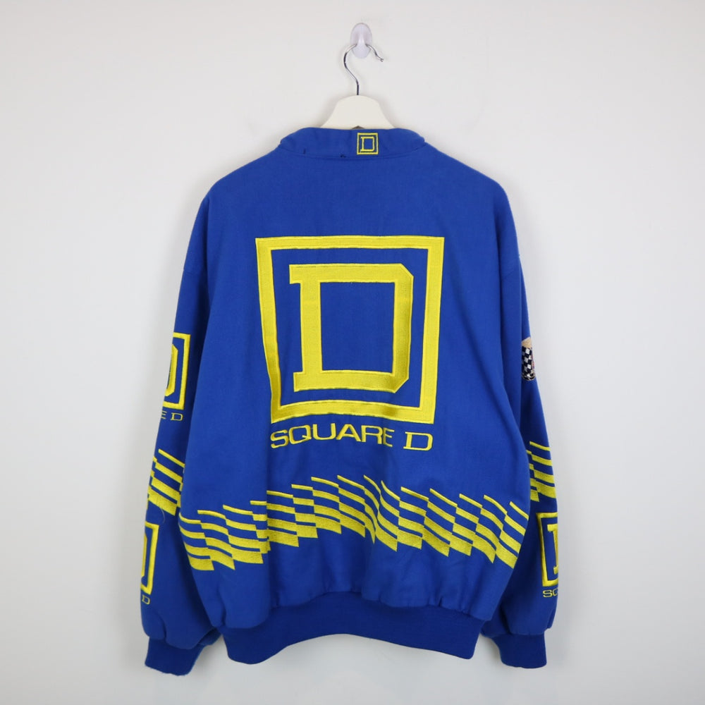 Vintage 90's Square D Winston Cup Jeff Hamilton Nascar Racing Jacket - XL-NEWLIFE Clothing