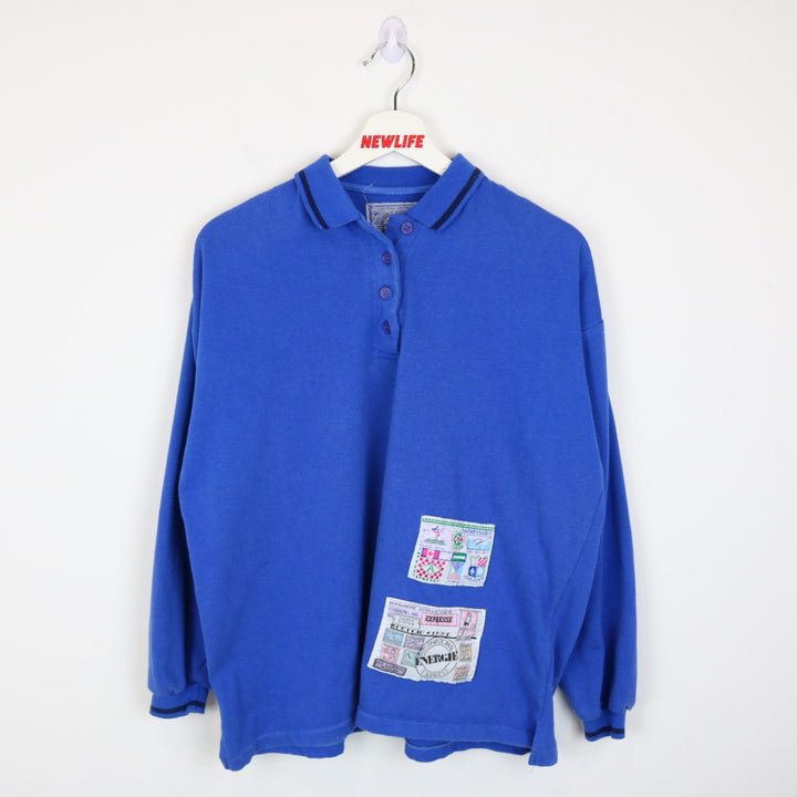 Vintage 1990 Energie Long Sleeve Polo Shirt - L-NEWLIFE Clothing