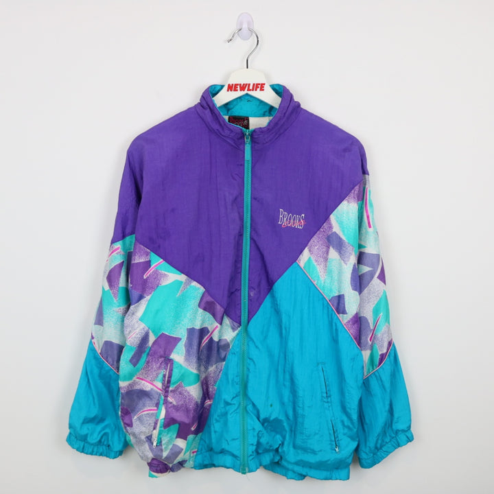 Vintage 90's Brooks Elite Windbreaker Jacket - M-NEWLIFE Clothing