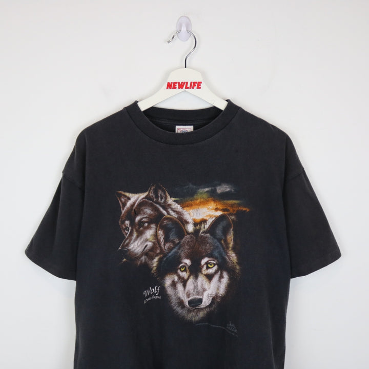 Vintage 1992 Wolf Nature Tee - XL-NEWLIFE Clothing