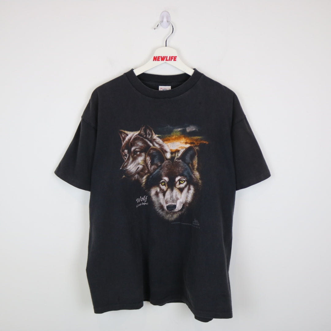 Vintage 1992 Wolf Nature Tee - XL-NEWLIFE Clothing