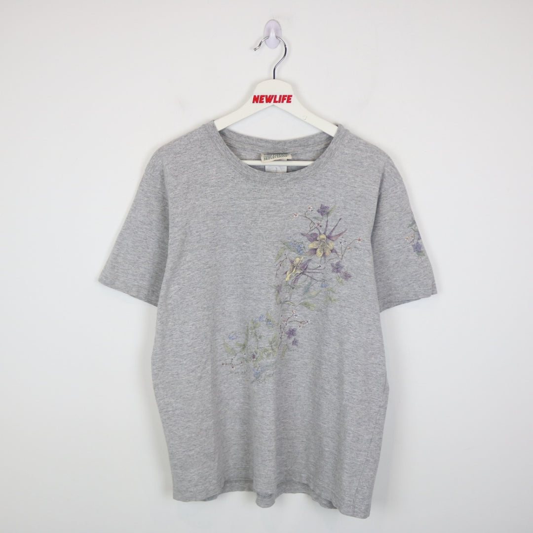 Vintage 90's Flower Nature Tee - M-NEWLIFE Clothing