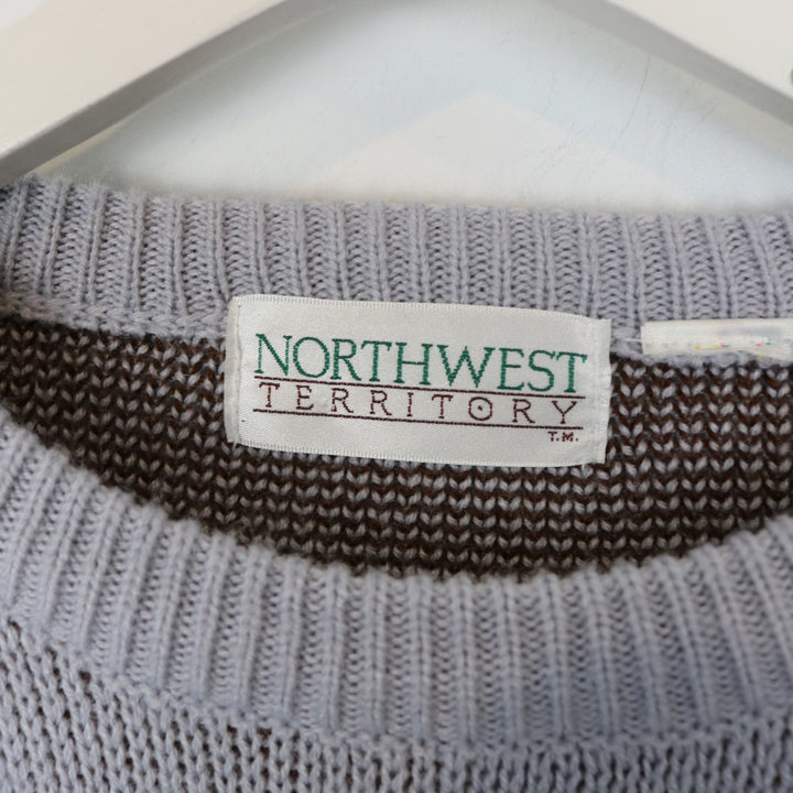 Vintage 90's Northwest Territory Patterned Knit Sweater - M/L-NEWLIFE Clothing