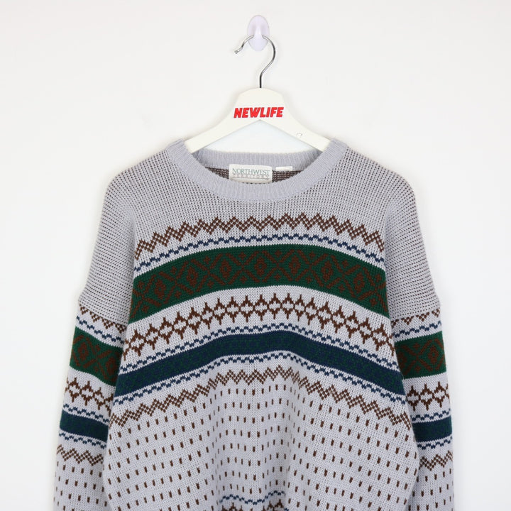 Vintage 90's Northwest Territory Patterned Knit Sweater - M/L-NEWLIFE Clothing