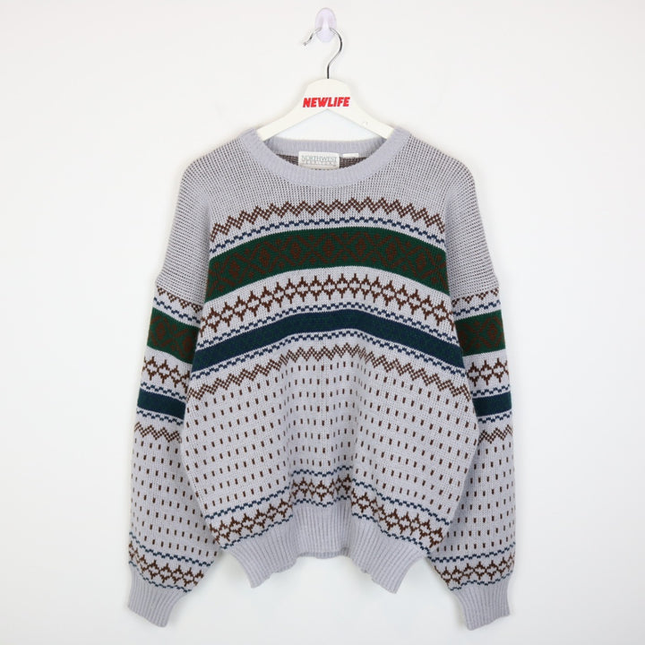 Vintage 90's Northwest Territory Patterned Knit Sweater - M/L-NEWLIFE Clothing