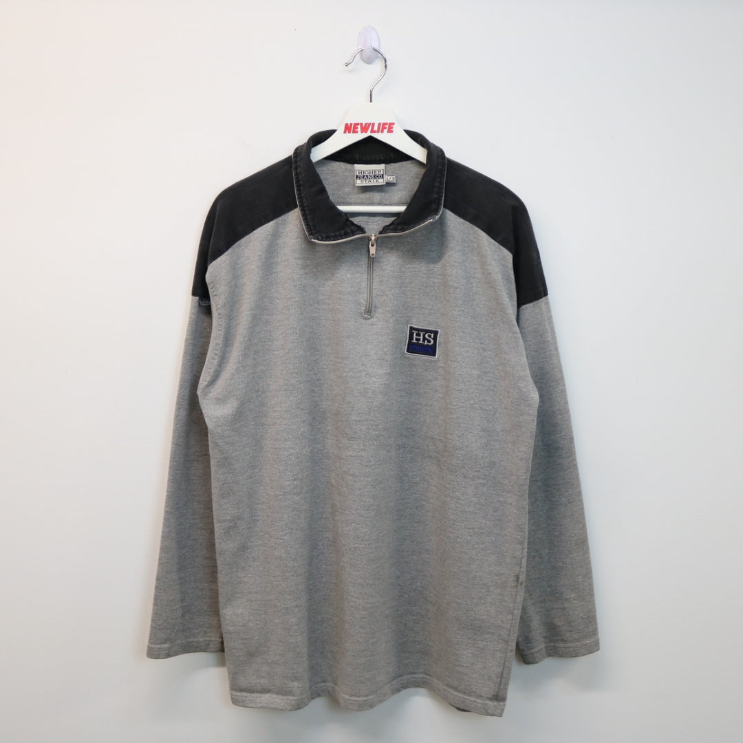 Vintage Higher State Athletic Quarter Zip Sweater - L-NEWLIFE Clothing