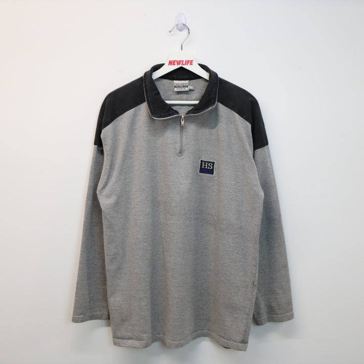 Vintage Higher State Athletic Quarter Zip Sweater - L-NEWLIFE Clothing