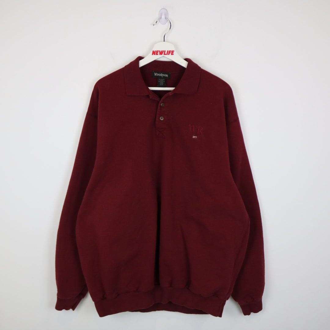 Vintage 90's Wind River Collared Crewneck - XL-NEWLIFE Clothing
