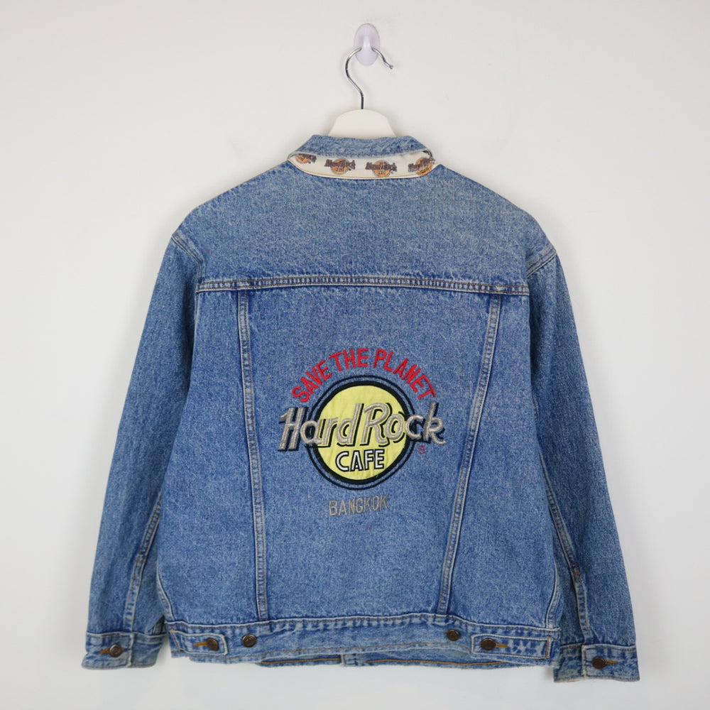 Vintage 90's Hard Rock Cafe Bangkok Denim Jacket - M-NEWLIFE Clothing