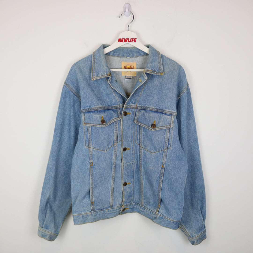 Vintage 90's Hard Rock Cafe Cancun Denim Jacket - M-NEWLIFE Clothing