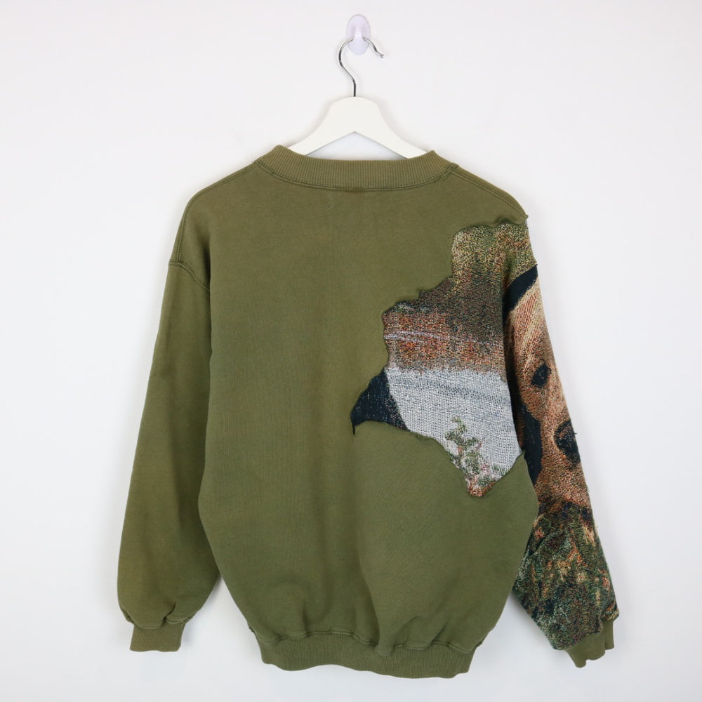 Reworked Vintage 90's Dog Nature Tapestry Crewneck - S/M-NEWLIFE Clothing