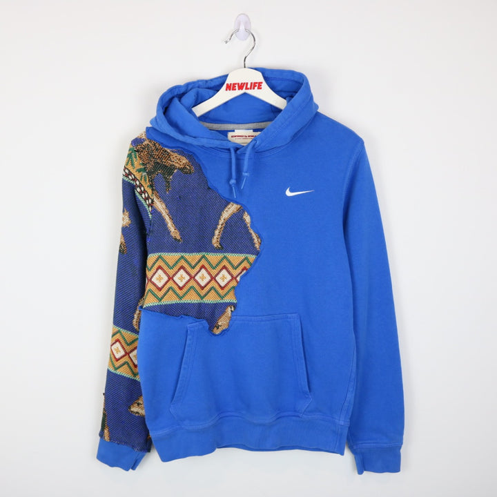 Reworked Nature Tapestry Nike Mini Swoosh Hoodie - S-NEWLIFE Clothing