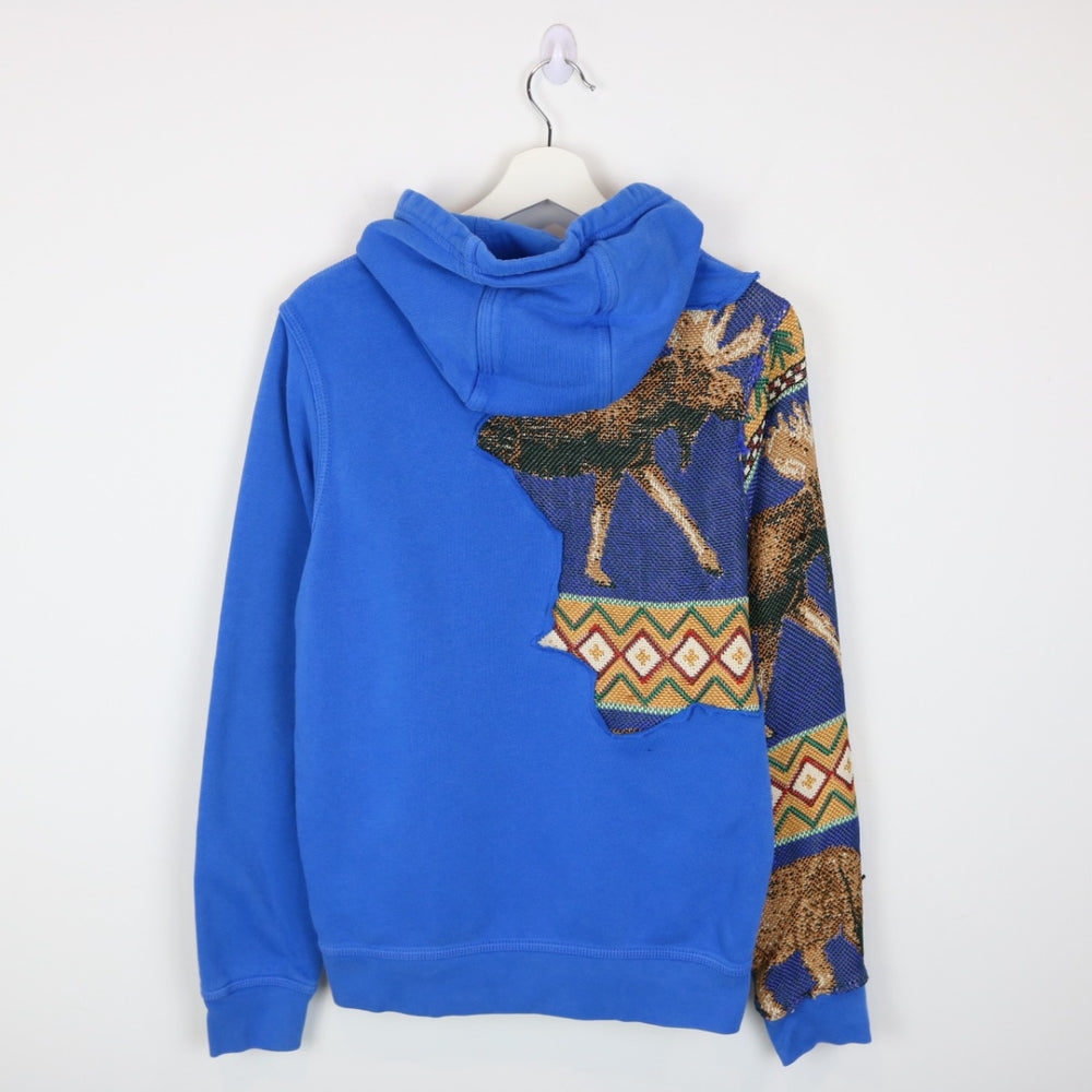 Reworked Nature Tapestry Nike Mini Swoosh Hoodie - S-NEWLIFE Clothing