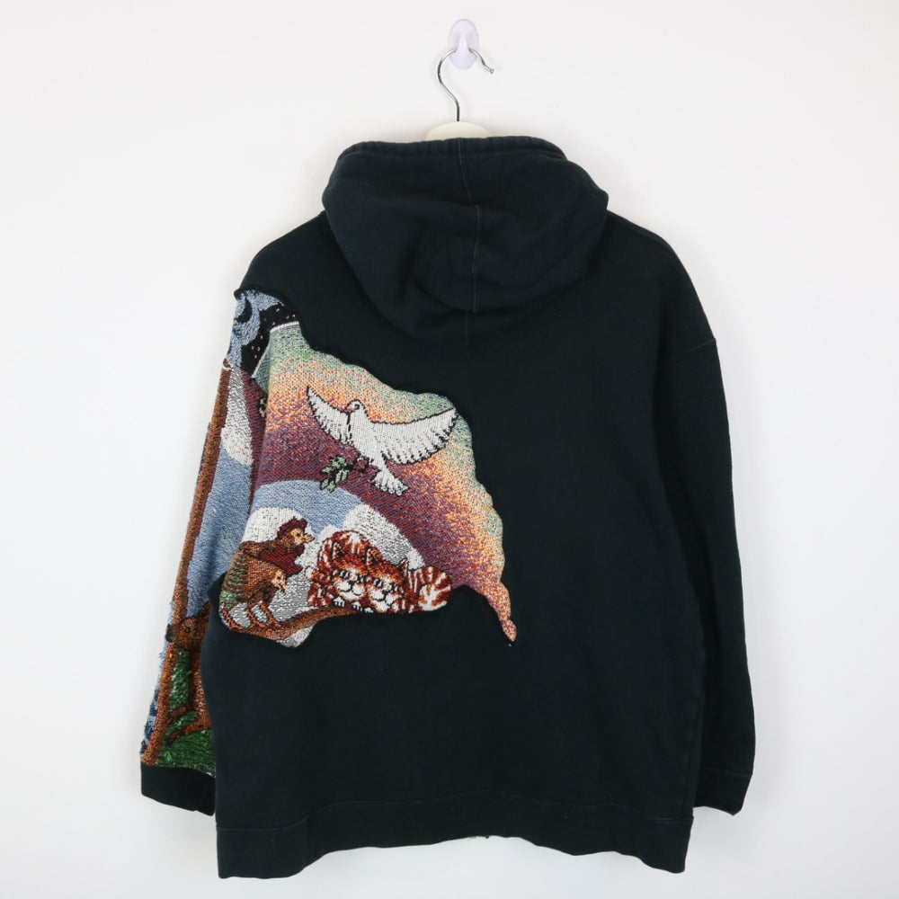 Reworked Vintage Noah's Ark Nature Tapestry Zip Up Hoodie - M-NEWLIFE Clothing