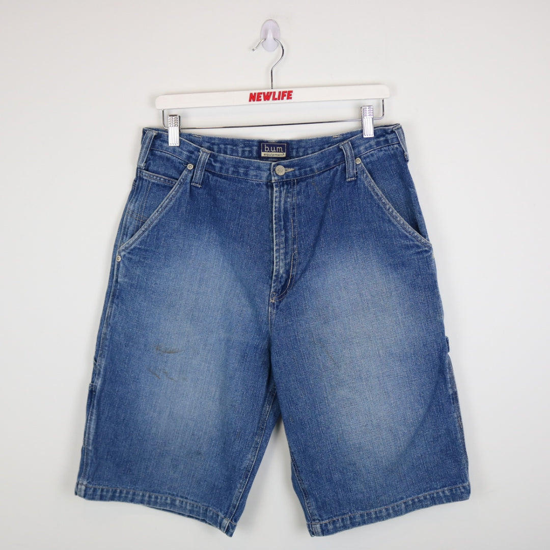 Vintage 90's BUM Equipment Denim Carpenter Work Shorts - 33"-NEWLIFE Clothing