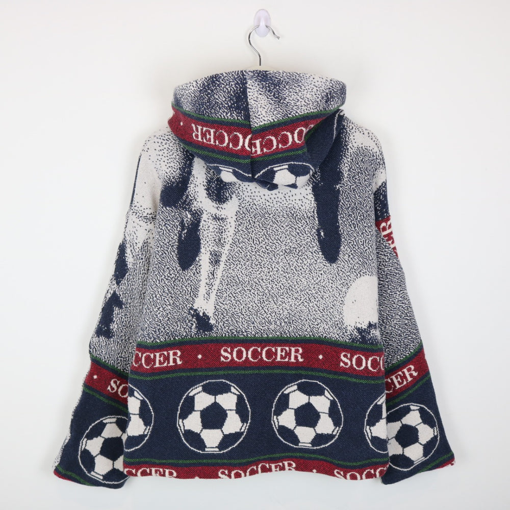 Reworked Vintage Soccer Tapestry Hoodie - M-NEWLIFE Clothing