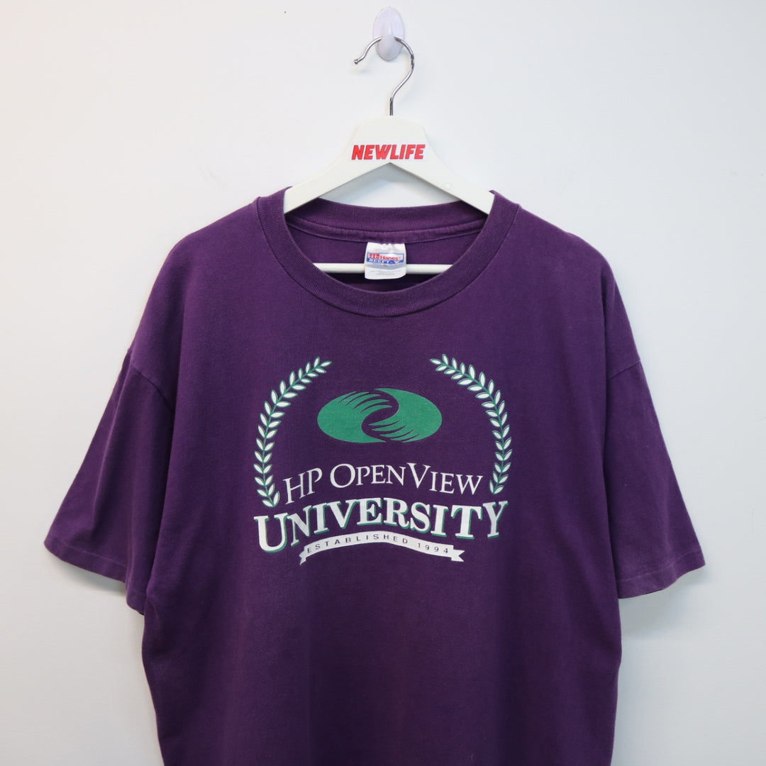 Vintage 90's HP Open View University Tee - XL-NEWLIFE Clothing