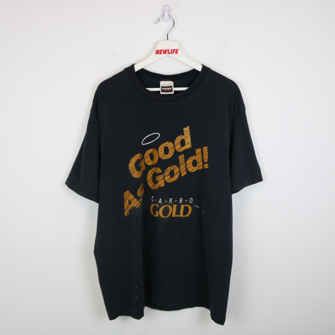 Vintage 90's Good as Gold Carbo Tee - L-NEWLIFE Clothing