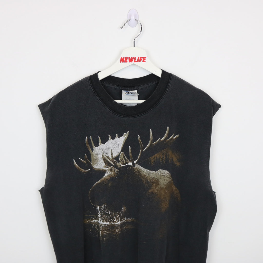 Vintage 00's Moose Nature Tank Top - L-NEWLIFE Clothing