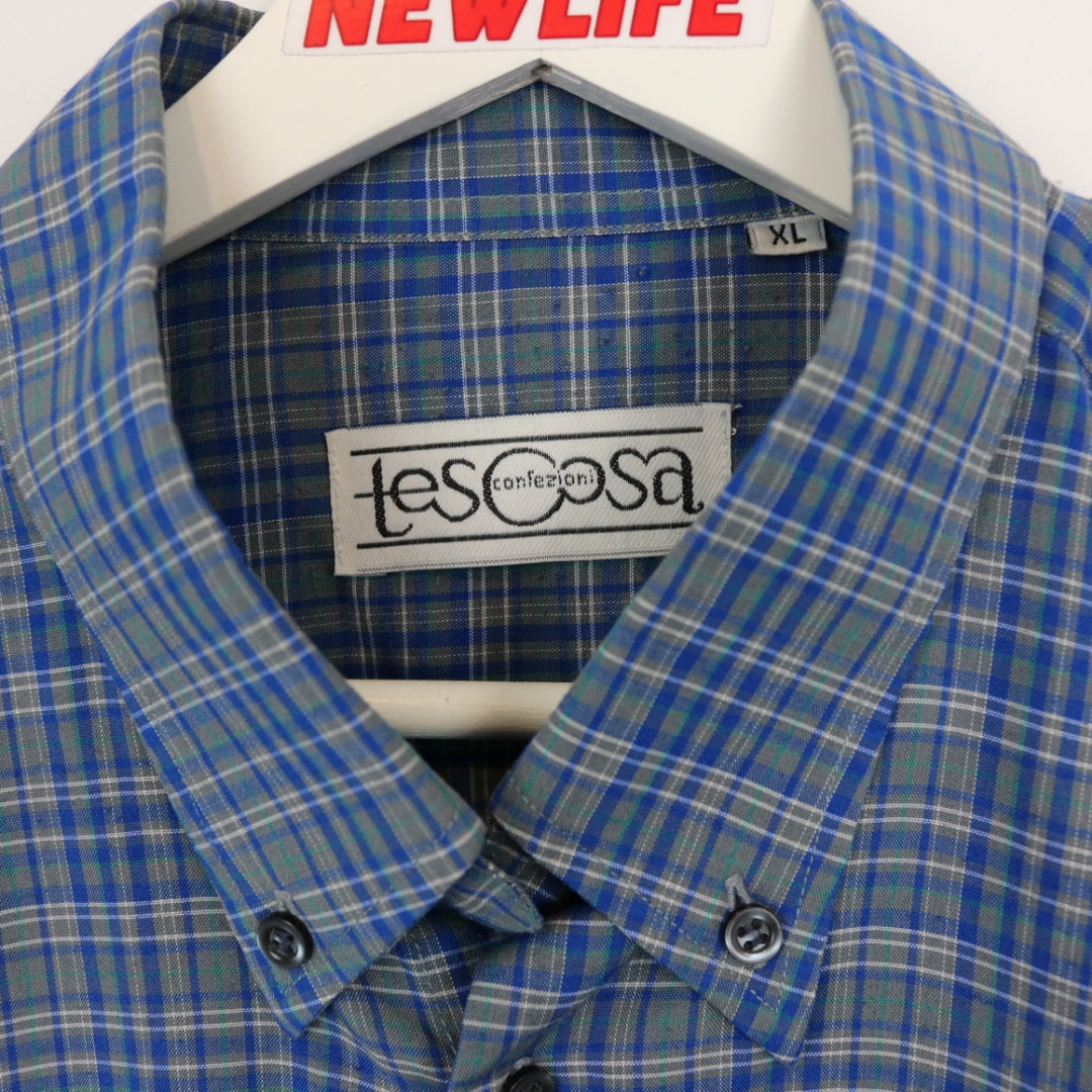 Vintage 90's Plaid Button Up - L-NEWLIFE Clothing