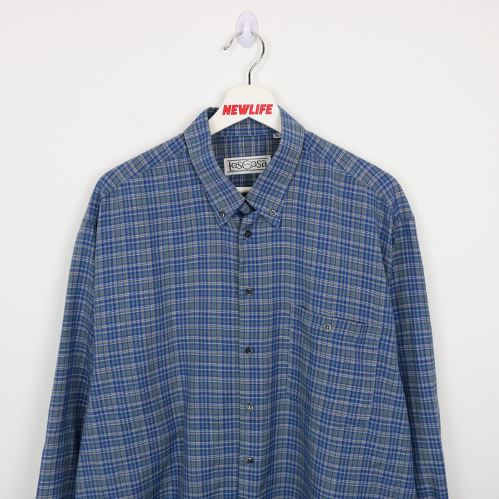 Vintage 90's Plaid Button Up - L-NEWLIFE Clothing