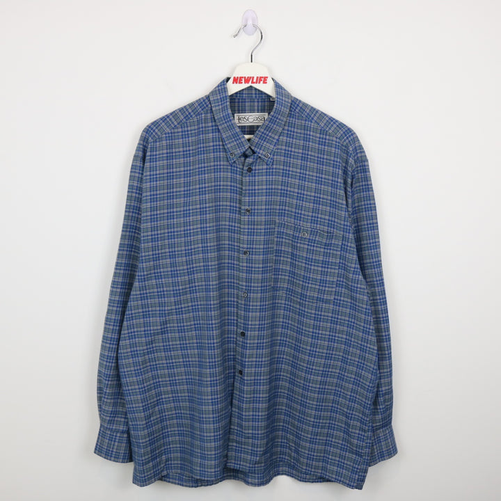 Vintage 90's Plaid Button Up - L-NEWLIFE Clothing