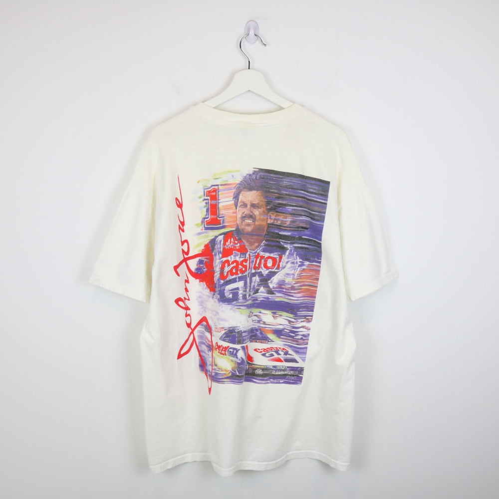 Vintage 90's John Force Castrol Racing Tee - XL-NEWLIFE Clothing