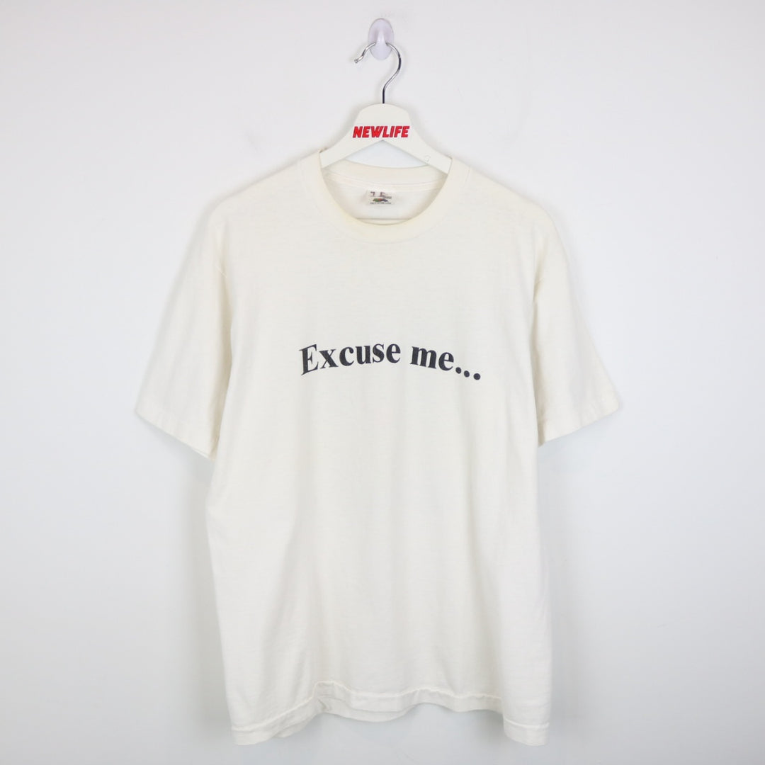 Vintage 90's Excuse Me While I Kiss the Sky Tee - L-NEWLIFE Clothing