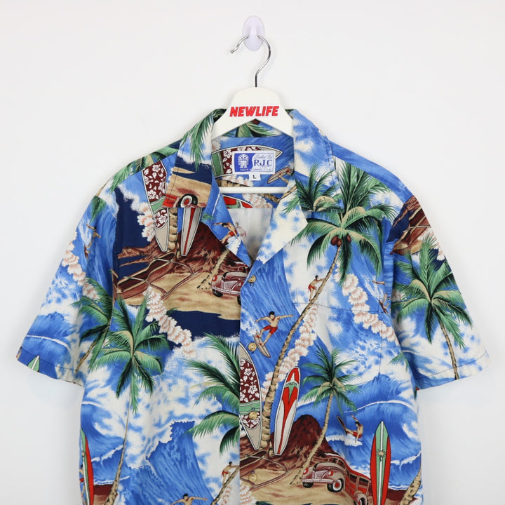 Vintage 90's RJC Hawaiian Short Sleeve Button Up - L-NEWLIFE Clothing