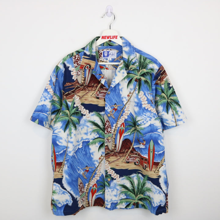 Vintage 90's RJC Hawaiian Short Sleeve Button Up - L-NEWLIFE Clothing