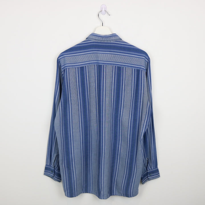 Vintage 80's Sears Striped Button Up - M-NEWLIFE Clothing