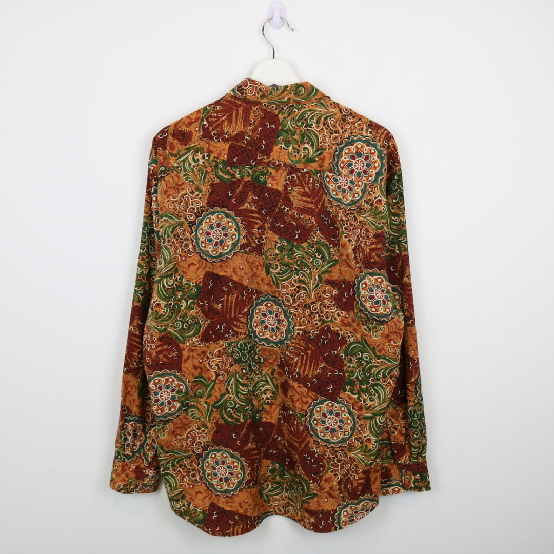 Vintage 80's Modango Patterned Button Up - L-NEWLIFE Clothing