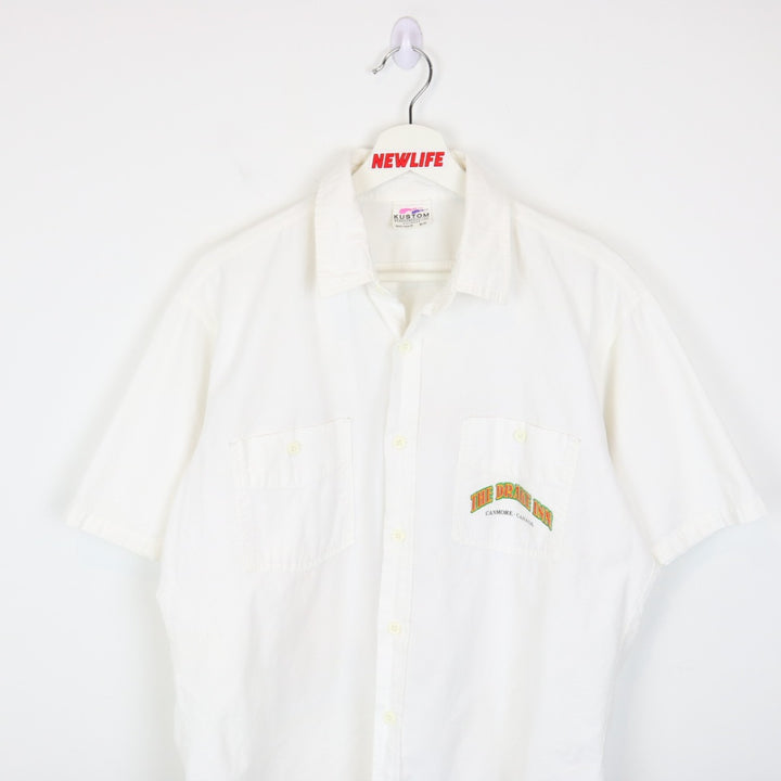 Vintage 1989 The Drake Inn Canmore Short Sleeve Button Up - M-NEWLIFE Clothing