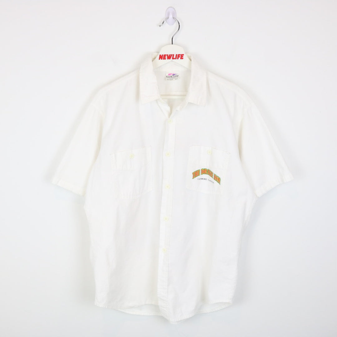 Vintage 1989 The Drake Inn Canmore Short Sleeve Button Up - M-NEWLIFE Clothing