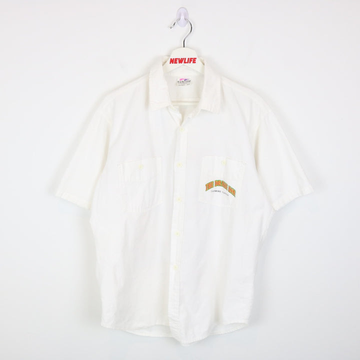 Vintage 1989 The Drake Inn Canmore Short Sleeve Button Up - M-NEWLIFE Clothing