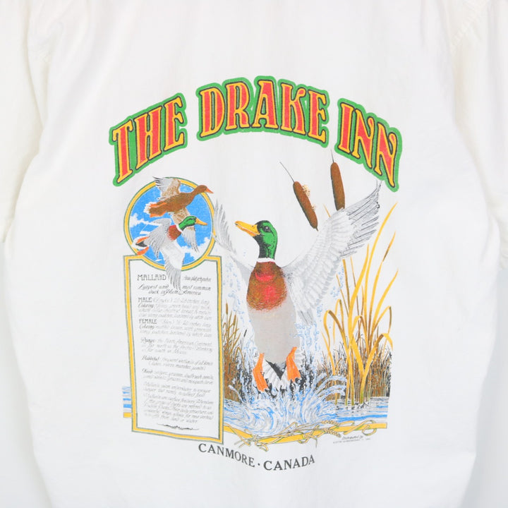Vintage 1989 The Drake Inn Canmore Short Sleeve Button Up - M-NEWLIFE Clothing