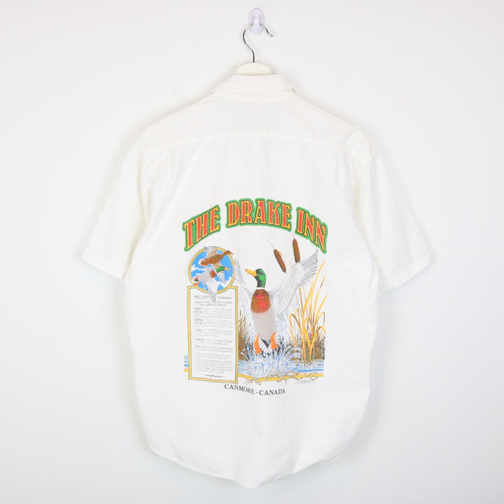 Vintage 1989 The Drake Inn Canmore Short Sleeve Button Up - M-NEWLIFE Clothing