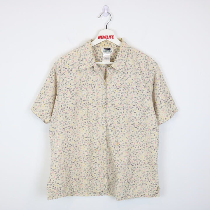 Vintage 90's Northern Reflections Flower Short Sleeve Button Up - M-NEWLIFE Clothing