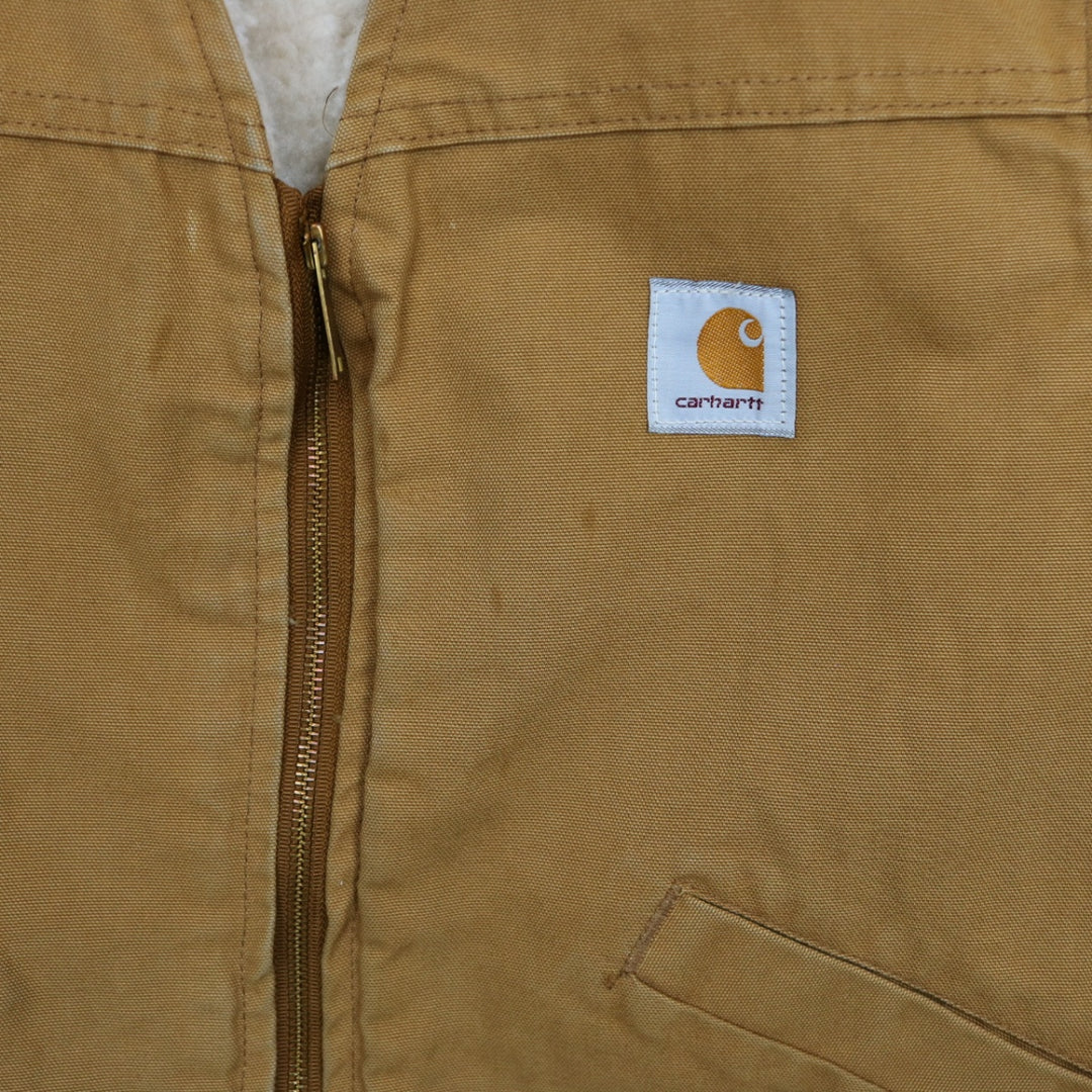 Vintage 90's Carhartt Sherpa Lined Work Vest - XL-NEWLIFE Clothing