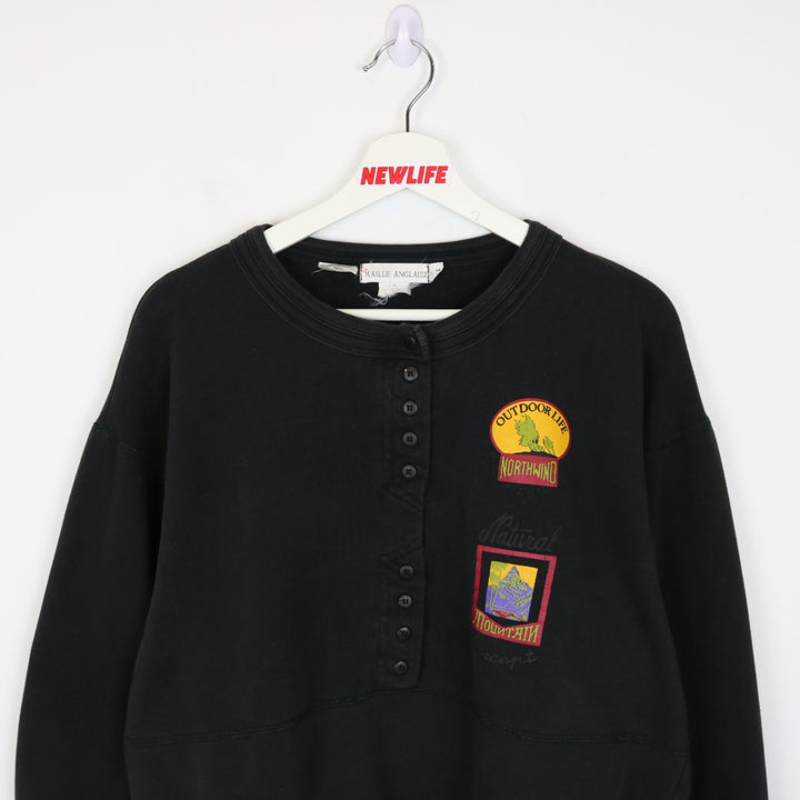 Vintage 80's Outdoor Life Nature Crewneck - L-NEWLIFE Clothing