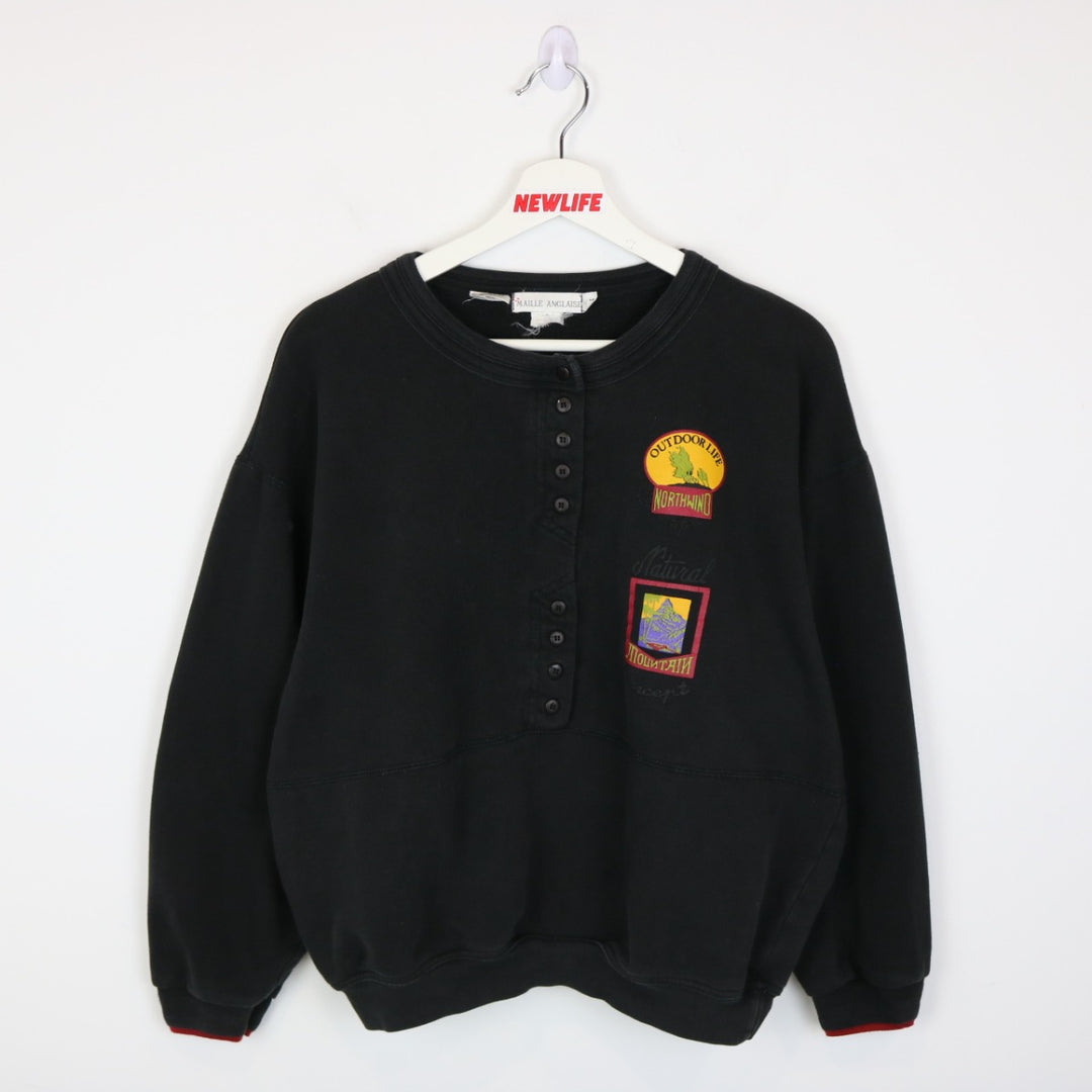 Vintage 80's Outdoor Life Nature Crewneck - L-NEWLIFE Clothing