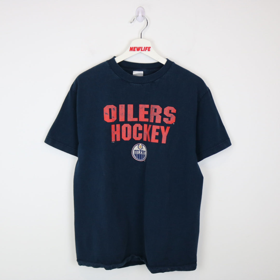 Vintage 00's Edmonton Oilers NHL Tee - M-NEWLIFE Clothing