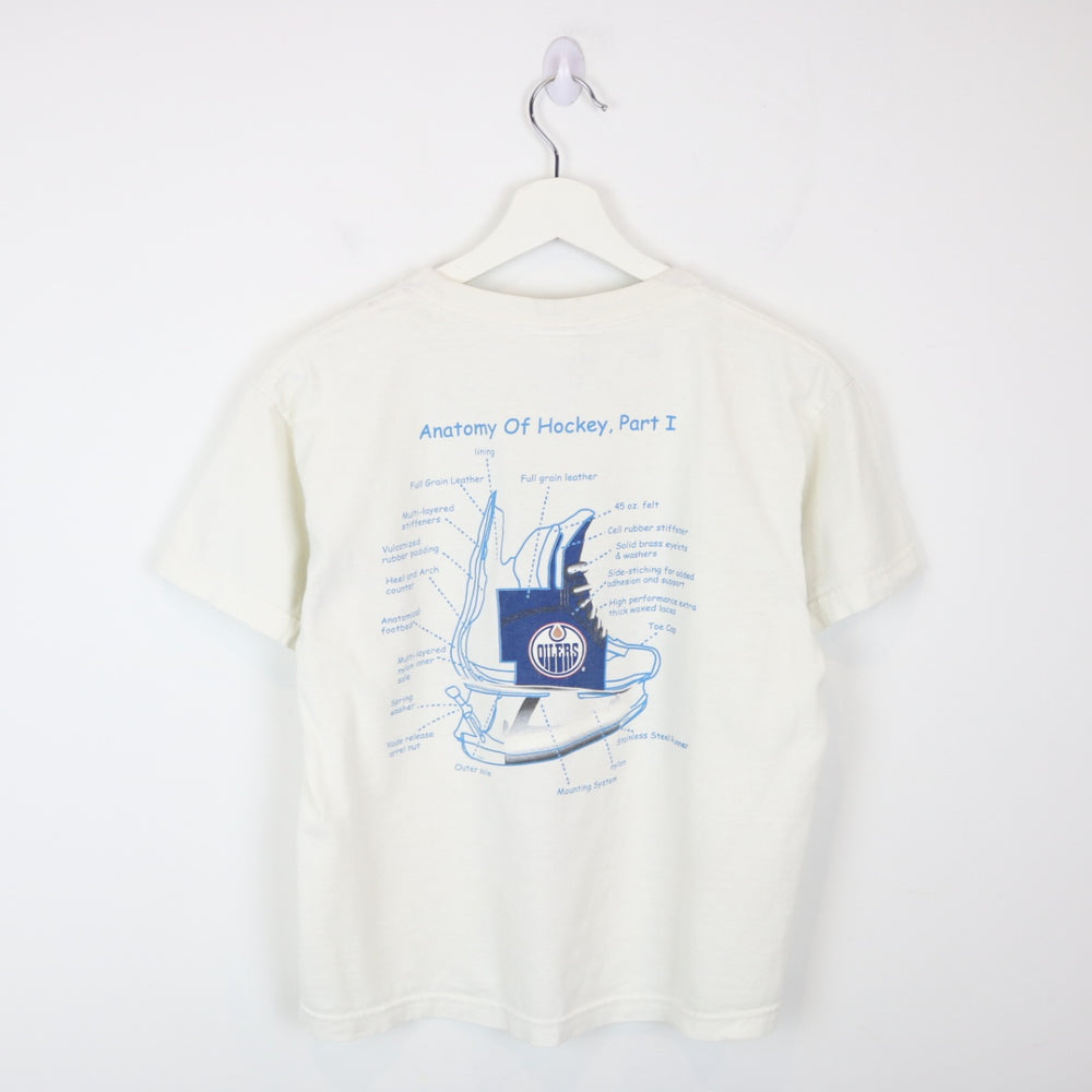 Vintage 00's Edmonton Oilers Anatomy of Hockey NHL Tee - M-NEWLIFE Clothing