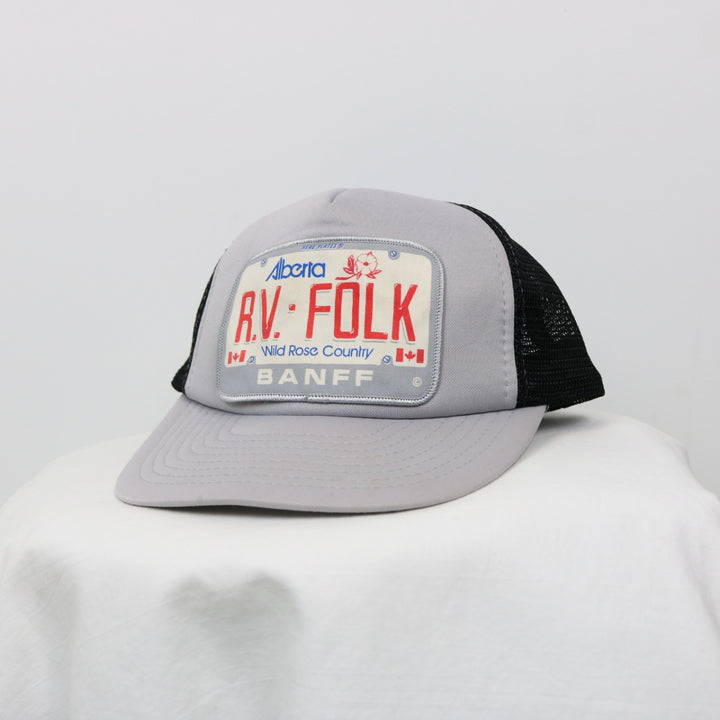 Vintage 80's RV Folk Banff Trucker Hat - OS-NEWLIFE Clothing