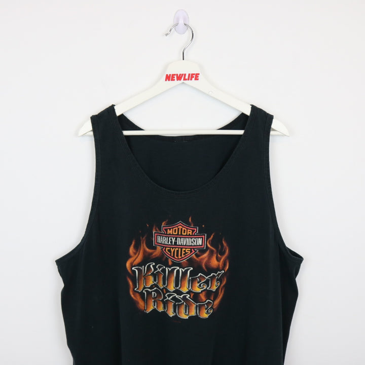 Vintage 00's Harley Davidson Killer Ride Chilliwack Tank Top - XXL-NEWLIFE Clothing