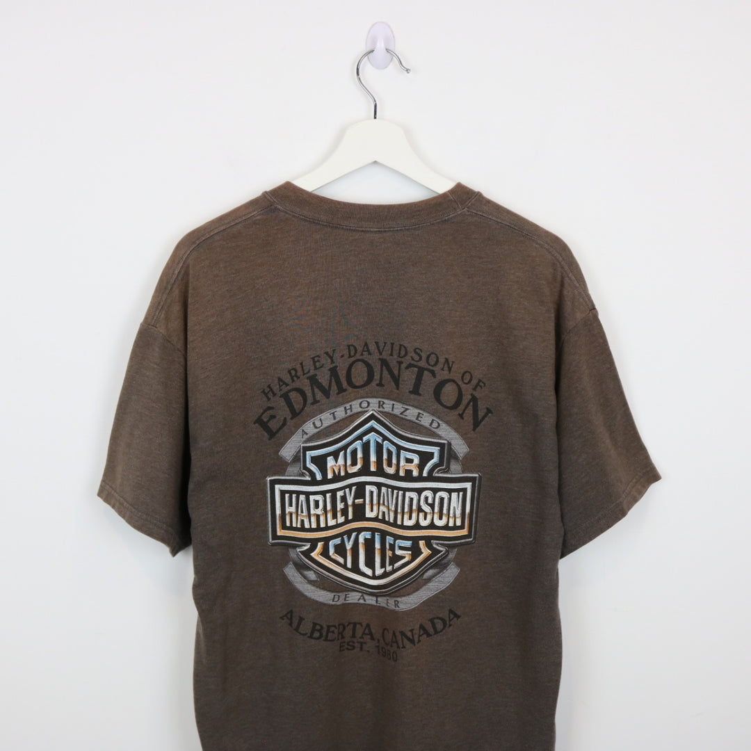 Vintage Harley Davidson Edmonton Tee - L-NEWLIFE Clothing