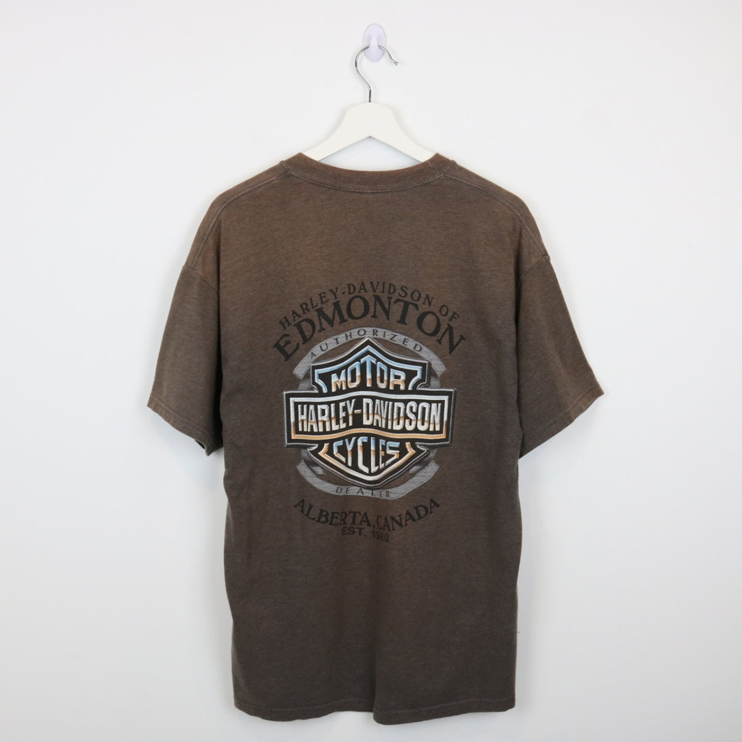 Vintage Harley Davidson Edmonton Tee - L-NEWLIFE Clothing