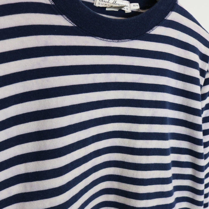 Vintage 80's Club Monaco Striped Long Sleeve - M-NEWLIFE Clothing