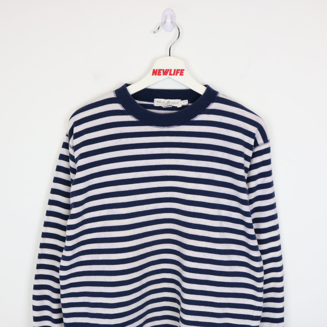 Vintage 80's Club Monaco Striped Long Sleeve - M-NEWLIFE Clothing