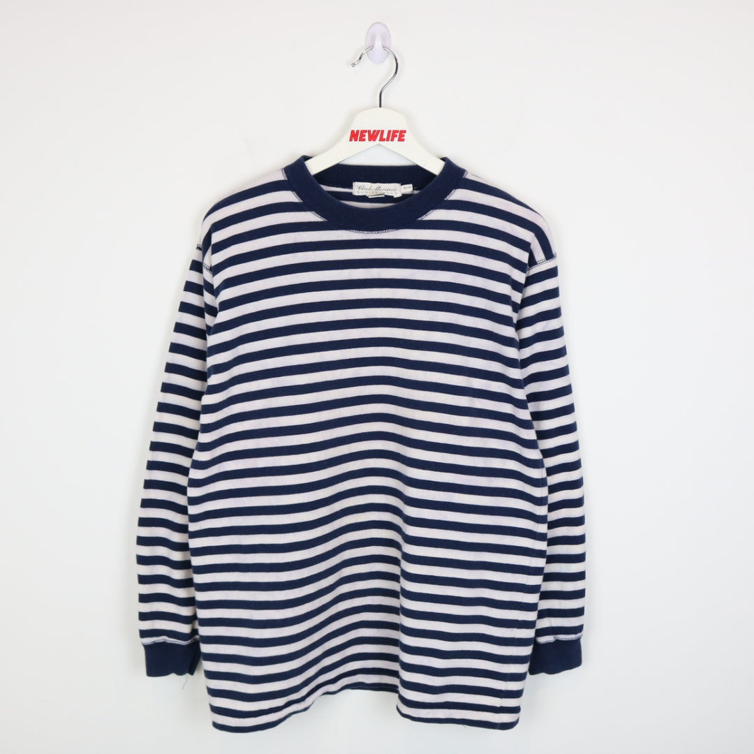 Vintage 80's Club Monaco Striped Long Sleeve - M-NEWLIFE Clothing